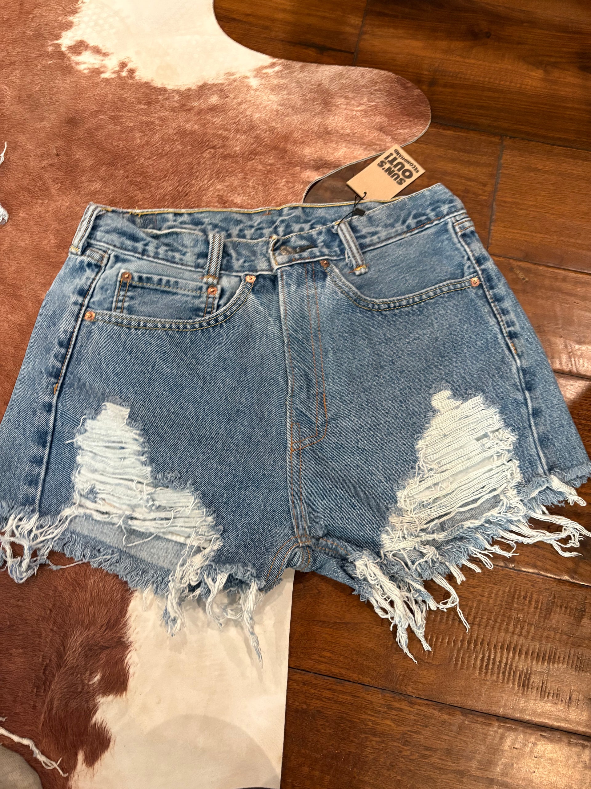 Women's High Rise Denim Shorts