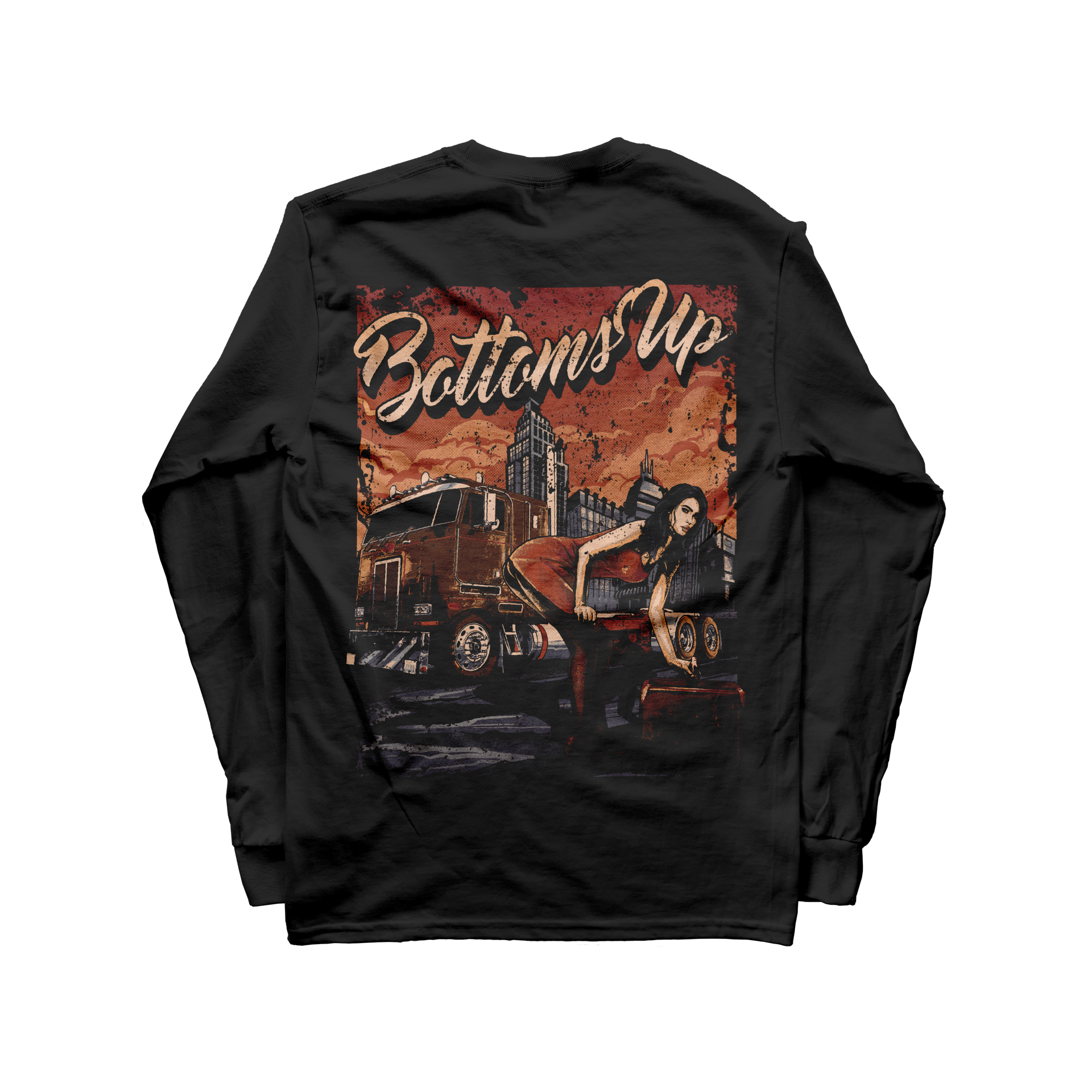 Bottoms up Long Sleeve Tee