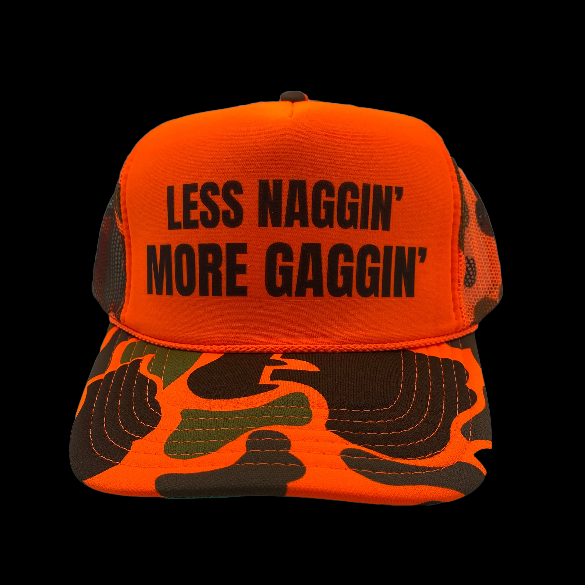 Less Naggin' More Gaggin' Trucker Hat