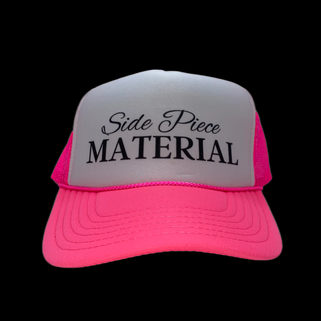 Side Piece Material Trucker Hat
